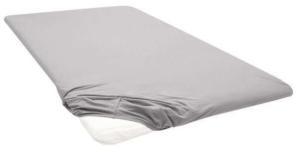 Biberna Žerzejové napínací prostěradlo na podložku na matraci (bouřkově šedá, 90-100 x 200 cm) (100227070005)