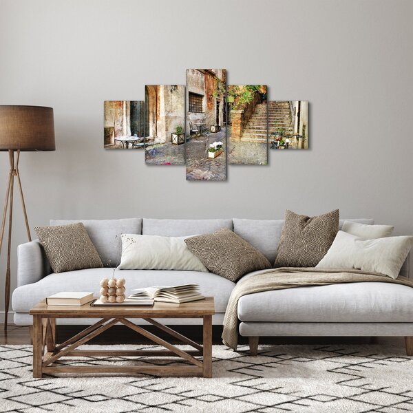 Obraz - Staré ulice Říma (125x70 cm)