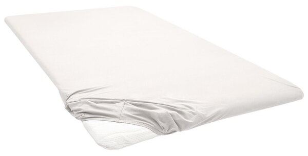 Biberna Žerzejové napínací prostěradlo na podložku na matraci (světle béžová, 90-100 x 200 cm) (100227070008)