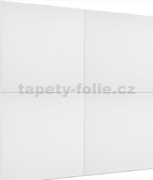 XPS 3D panel hladký, rozměr 50 cm x 50 cm, bílý, IMPOL TRADE