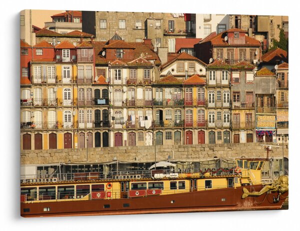 Obraz - Nábřežní čtvrť, Portugalsko (70x50 cm)
