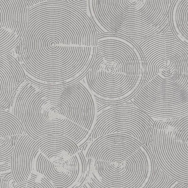 Vliesové tapety na zeď IMPOL Metropolitan Stories 37900-2, rozměr 10,05 m x 0,53 m, struktura v omítce stříbrná na šedém podkladu, A.S.Création