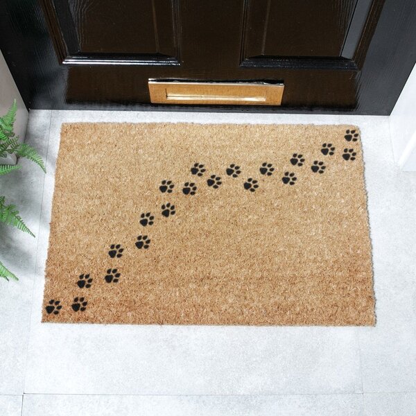 Rohožka z kokosového vlákna 40x60 cm Paw Prints – Artsy Doormats