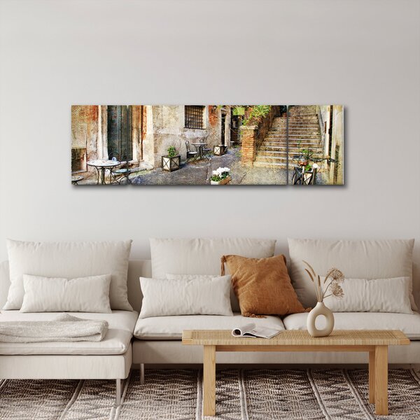 Obraz - Staré ulice Říma (170x50 cm)