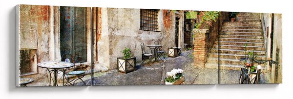 Obraz - Staré ulice Říma (170x50 cm)