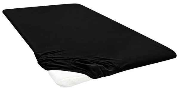 Biberna Žerzejové napínací prostěradlo na podložku na matraci (černá, 140-160 x 200 cm) (100227070015)