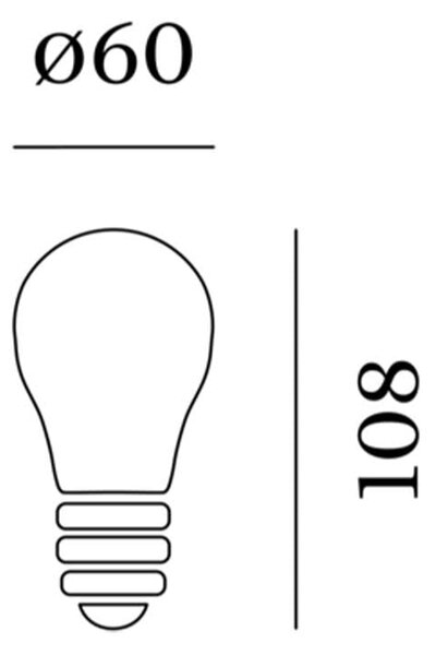 LED žárovka Wever and Ducré A60 E27 2200K 3.8W