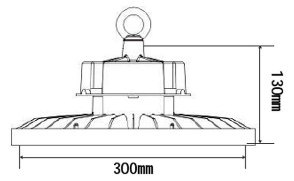 LED UFO průmyslové závěsné svítidlo 100WNE
