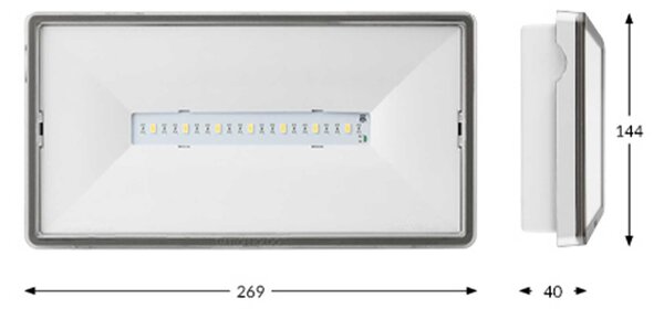 TM.ONTEC S M1 180 M LED antipanické nouzové osvětlení IP65 ST