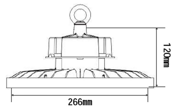 LED UFO průmyslové závěsné svítidlo 100WNE
