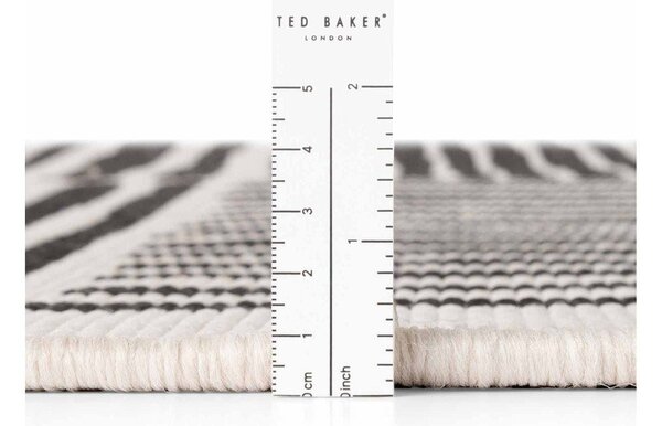 Černý/krémový kulatý vnitřní a venkovní koberec ø 160 cm Haringey Bounds – Ted Baker