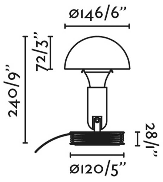 Faro Bela E27 stolní svítidlo s klipem Černá