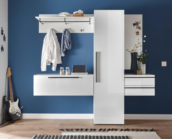 PŘEDSÍŇOVÁ STĚNA, bílá, 208/197/35 cm Livetastic, Online Only