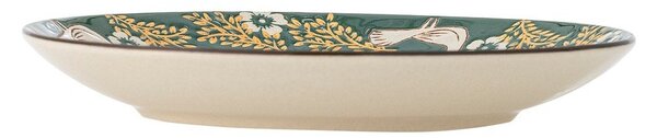 Zelený dezertní talíř z kameniny ø 16 cm Hezha – Bloomingville
