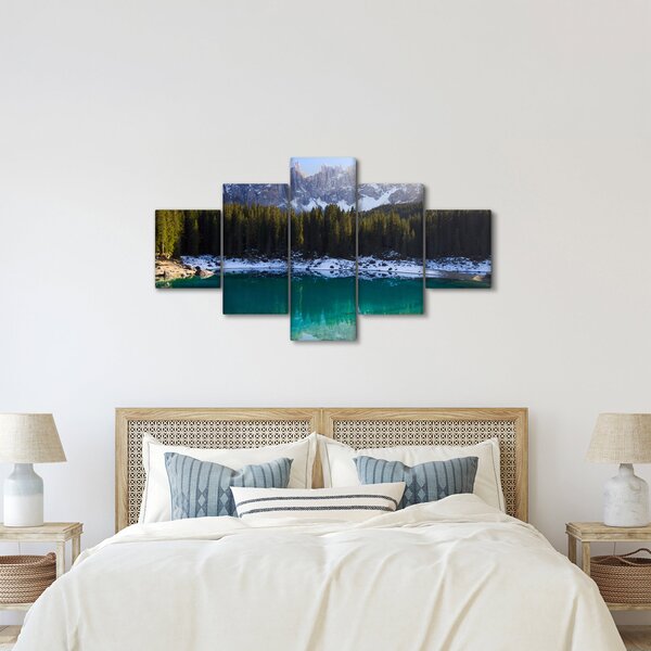 Obraz - Jezero Karersee (125x70 cm)