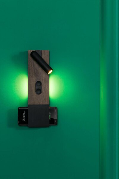 FARO MAGOS nástěnná lampa, ořech VÝPRODEJ VZORKU