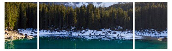 Obraz - Jezero Karersee (170x50 cm)