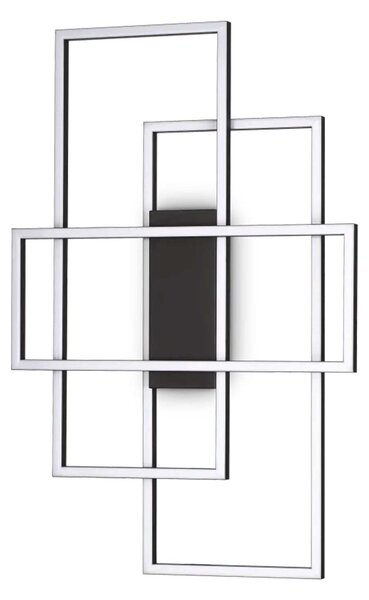 Ideal lux Frame LED stropní svítidlo ČernáObdelníkové3000K