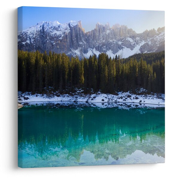 Obraz - Jezero Karersee (30x30 cm)