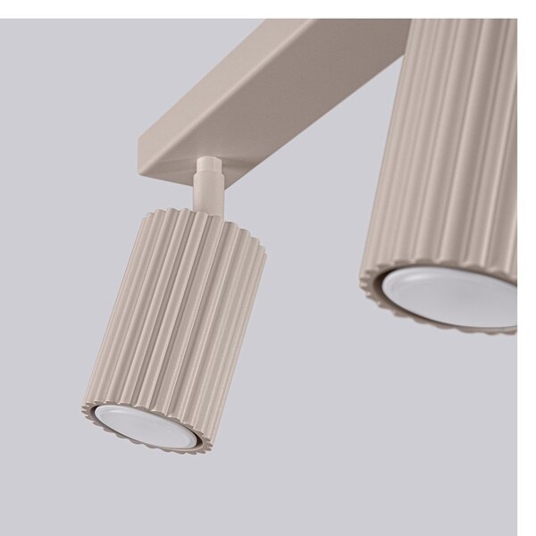 Taupe kovové bodové svítidlo 6,5x30 cm Gleam – Sollux