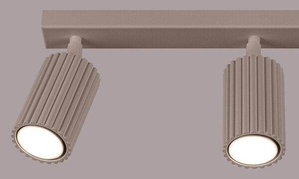 Taupe kovové bodové svítidlo 6,5x45 cm Gleam – Sollux