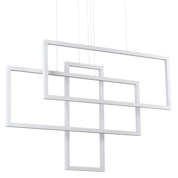 Ideal lux Frame LED závěsné svítidlo BíláKruhové