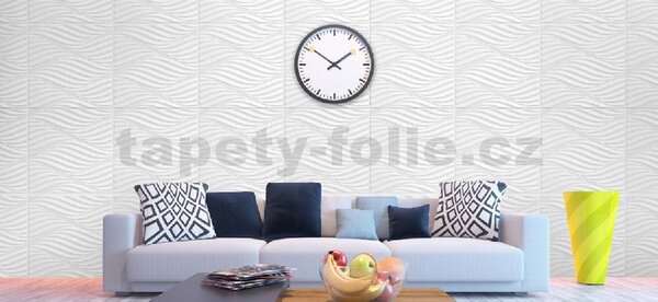 Obkladové panely 3D PVC 11009, cena za kus, rozměr 595 x 595 mm, PORTU 3D, IMPOL TRADE