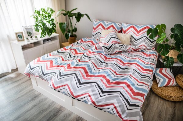 Povlečení bavlněný satén Marína 200x140cm+90x70cm TiaHome