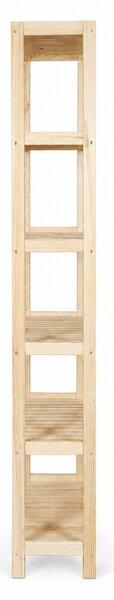 Regál dřevěný borovice PN 6 - 213x60x33 cm
