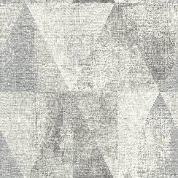 Vliesové tapety na zeď IMPOL TRADE 410945, rozměr 10,05 m x 0,53 m, geometrické vzory s patinou šedé, RASCH
