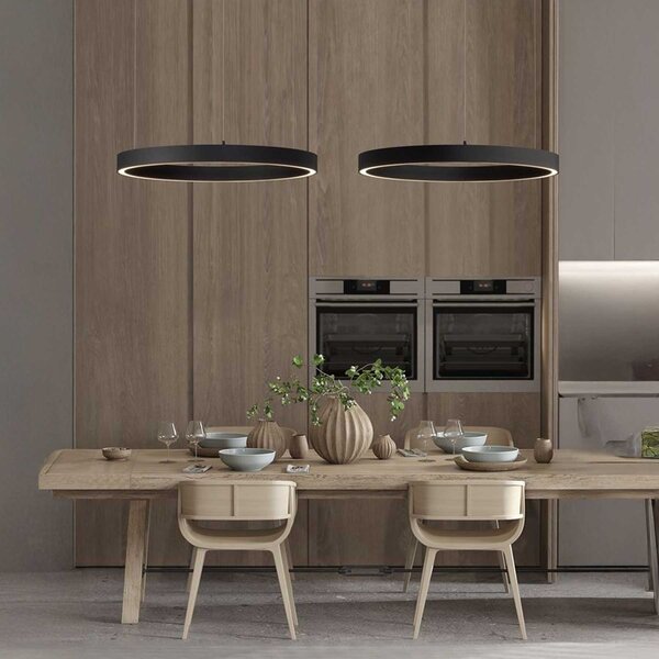Nova Luce Sting LED kruhové závěsné svítidlo stmívatelné Ø800mmBílá