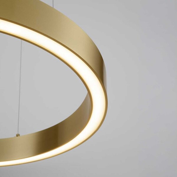 Nova Luce Sting LED kruhové závěsné svítidlo stmívatelné Ø800mmBílá