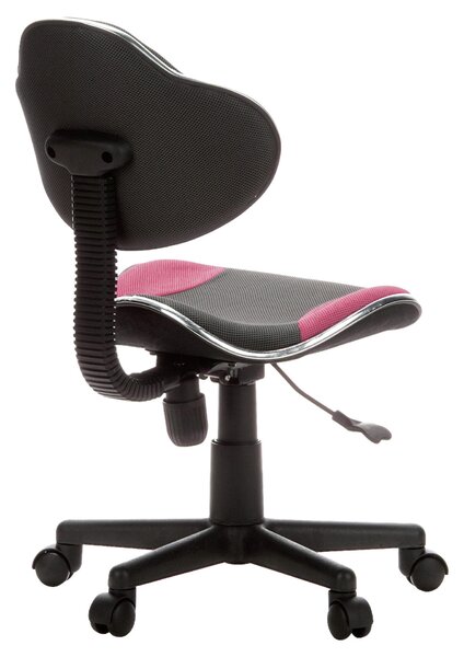 OTOČNÁ ŽIDLE PRO MLÁDEŽ, šedá, pink MID.YOU - Online Only psací stoly & židle, Online Only