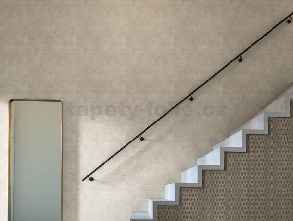 Vliesové tapety na zeď Factory IV 939538, rozměr 10,05 m x 0,53 m, beton světle hnědý, RASCH