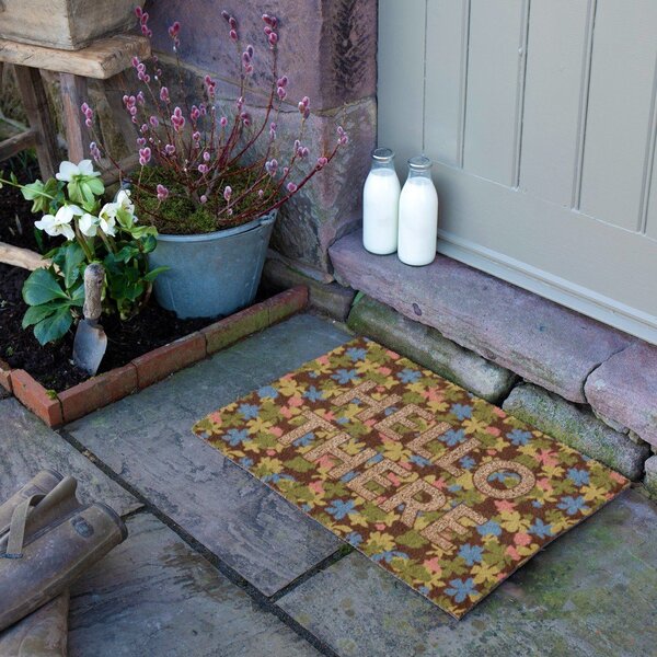 Rohožka z kokosového vlákna 40x60 cm Hello There – Artsy Doormats