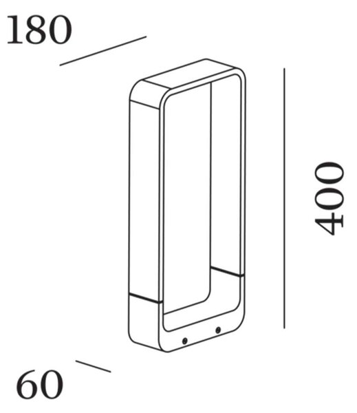 Wever and Ducré TAPE sloupkové svítidlo IP65 800mm