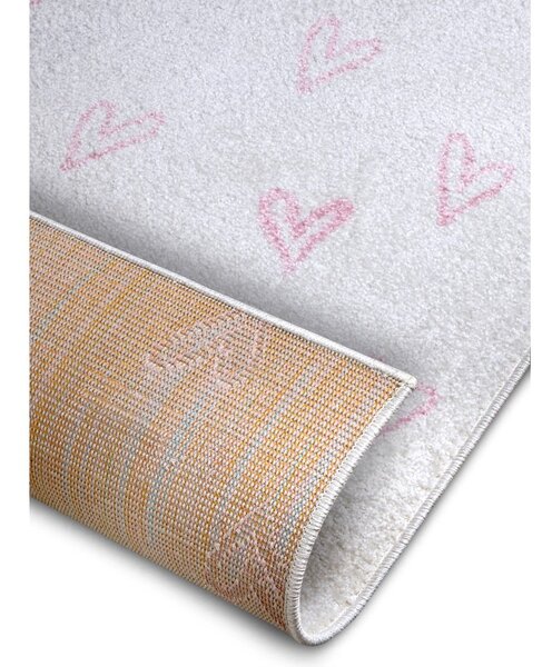 Růžovo-bílý dětský koberec 120x170 cm Hearts – Hanse Home