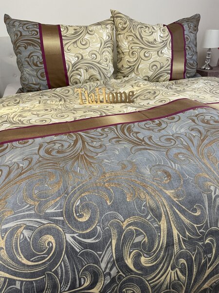 Bavlněné povlečení Charlote TiaHome - 1x Polštář 90x70cm, 1x Přikrývka 140x200cm