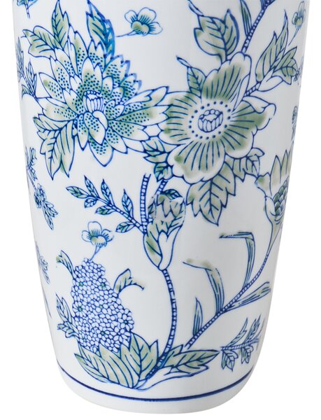 Váza na květiny GUADIX Porcelán 35 cm Bílá/Modrá