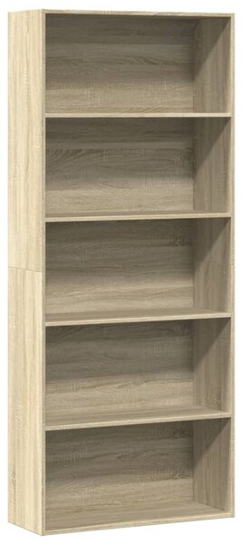 Knihovna dub sonoma 80 x 30 x 189 cm kompozitní dřevo 3314671