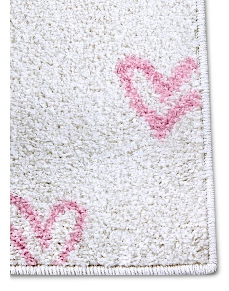 Růžovo-bílý dětský koberec 120x170 cm Hearts – Hanse Home