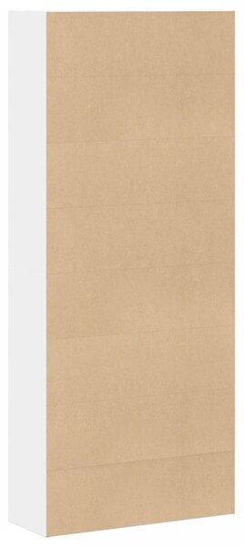 Knihovna bílá 80 x 30 x 189 cm kompozitní dřevo 3314669
