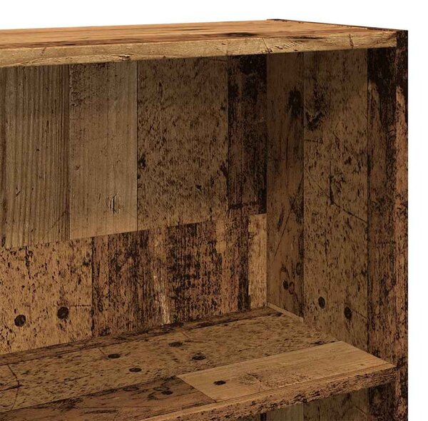 Knihovna old wood 80 x 30 x 189 cm kompozitní dřevo 3314676