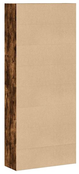 Knihovna kouřový dub 80 x 30 x 189 cm kompozitní dřevo 3314673
