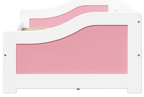 Válenda se 2 zásuvkami bez matrace bílá a růžová IRUN 90x200 cm 3314681
