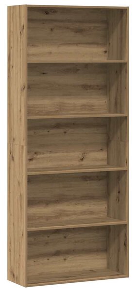 Knihovna dub artisan 80 x 30 x 189 cm kompozitní dřevo 3314677