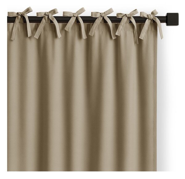 Béžový dimout závěs 140x250 cm Carli Tie – Restilo