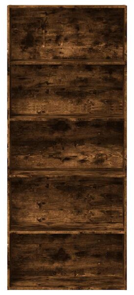Knihovna kouřový dub 80 x 30 x 189 cm kompozitní dřevo 3314673