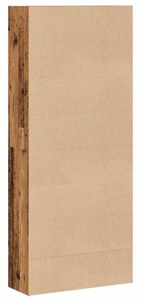 Knihovna old wood 80 x 30 x 189 cm kompozitní dřevo 3314676