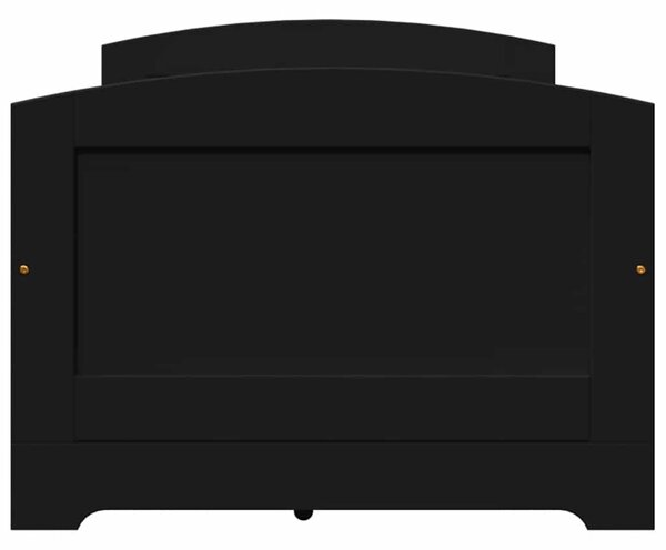 Válenda se 5 zásuvkami bez matrace černé IRUN 90x200 cm 3314682